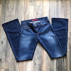 Express X2 Denim Laboratory Flare Leg Jeans